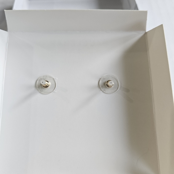 Baublebar football earrings pierced rhinestones dangle sparkle bling NIB - Picture 5 of 7